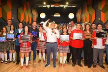 Entrega de computadores en P&aacute;cora, Caldas