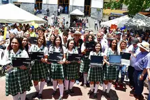 Entrega de computadores en Amag&aacute;, Antioquia
