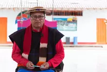 Estudiantes y docentes de la IE Misak Mama Manuela