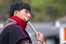 Estudiantes y docentes de la IE Misak Mama Manuela