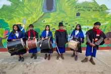 Estudiantes y docentes de la IE Misak Mama Manuela