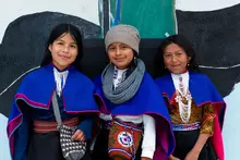 Estudiantes y docentes de la IE Misak Mama Manuela