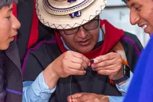 Estudiantes y docentes de la IE Misak Mama Manuela