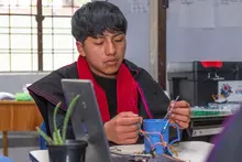 Estudiantes y docentes de la IE Misak Mama Manuela