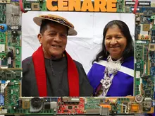 Estudiantes y docentes de la I.E. Misak Mama Manuela