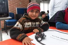 Estudiantes y docentes de la I.E. Misak Mama Manuela