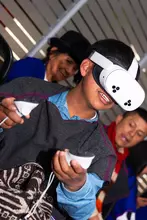 Estudiantes y docentes de la I.E. Misak Mama Manuela