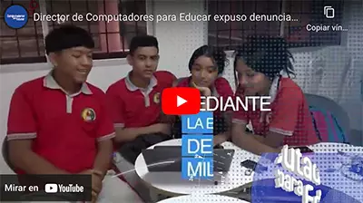 Director de Computadores para Educar expuso denuncias sobre equipos defectuosos.