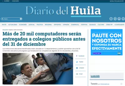 M&aacute;s de 20 mil computadores ser&aacute;n entregados a colegios p&uacute;blicos antes del 31 de diciembre