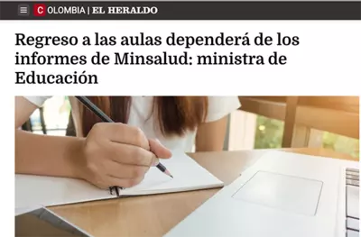 Regreso a las aulas depender&aacute; de los informes de Minsalud: ministra de Educaci&oacute;n