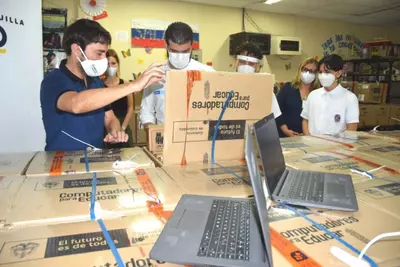 La ruta de Computadores para Educar lleg&oacute; al Atl&aacute;ntico