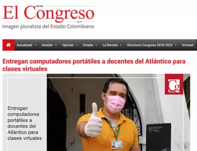Entregan computadores port&aacute;tiles a docentes del Atl&aacute;ntico para clases virtuales