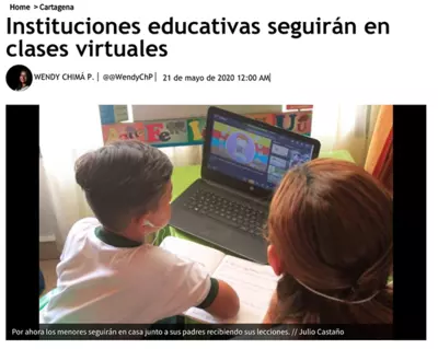 Instituciones educativas seguir&aacute;n en clases virtuales