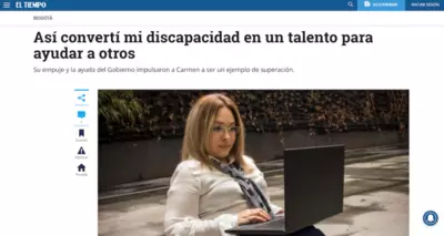 As&iacute; convert&iacute; mi discapacidad en un talento para ayudar a otros