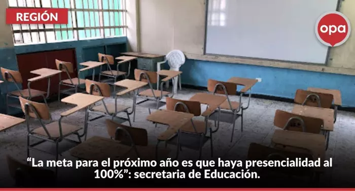 La meta para el pr&oacute;ximo a&ntilde;o escolar es que haya presencialidad al 100%