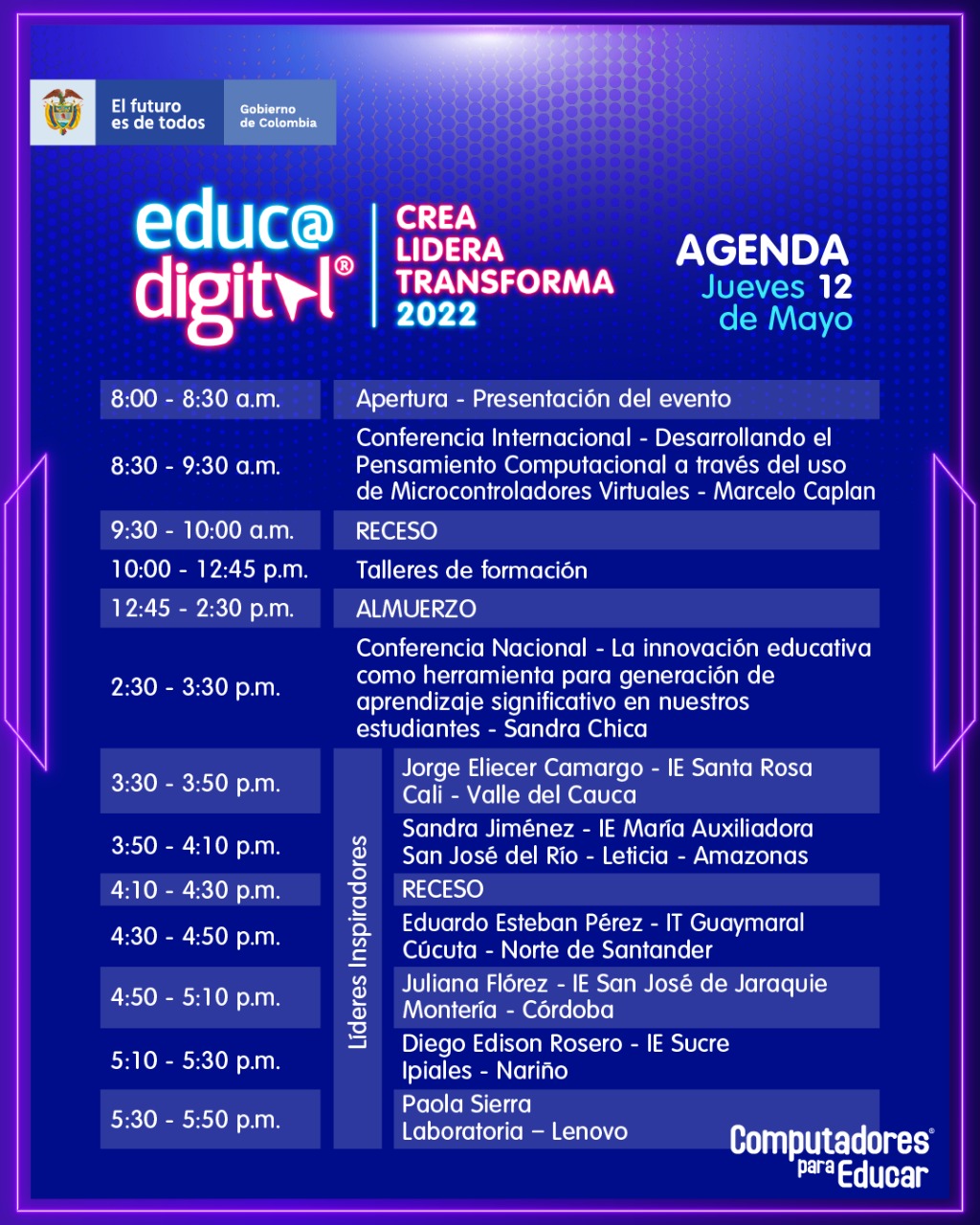 Programaci&oacute;n Jueves